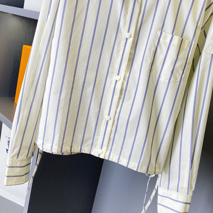 MONCLER 26S STRIPED LONG-SLEEVE SHIRT 679