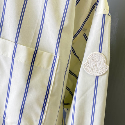 MONCLER 26S STRIPED LONG-SLEEVE SHIRT 679