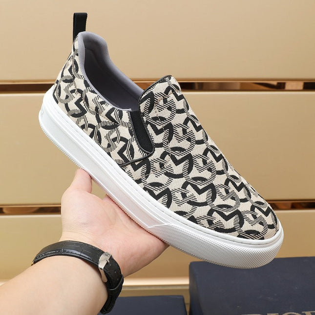 CD SOLAR SLIP-ON CREAM MIX BLACK FABRIC