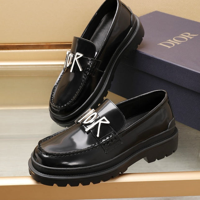 CD EXPLORER LOAFER BLACK POLISHED CALFSKIN