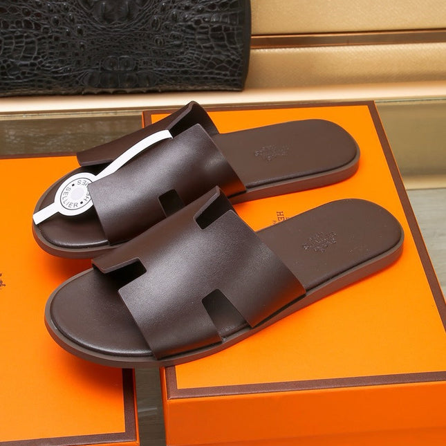 HM IZMIR SANDAL CHOCOLATE CALFSKIN