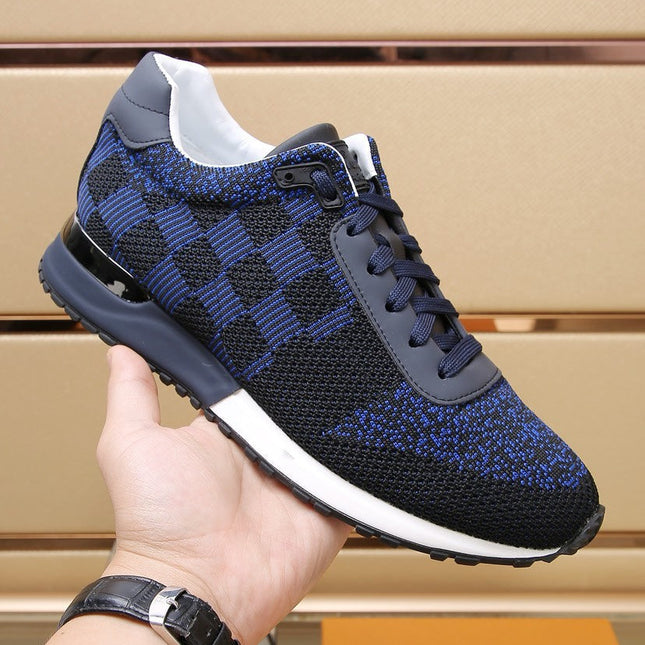 LV CLASSIC SNEAKER IN BLACK MIX NAVY BLUE DAMIER