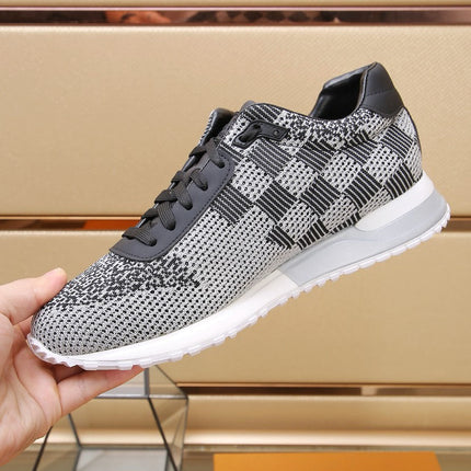 LV CLASSIC SNEAKER IN GREY MIX BLACK LUMINOUS KNIT
