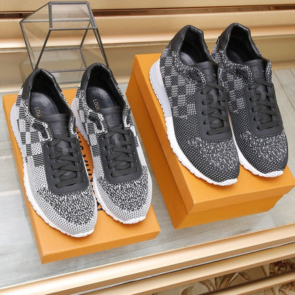 LV CLASSIC SNEAKER IN GREY MIX BLACK LUMINOUS KNIT