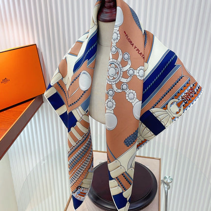 HERMES SCARF 90 IN SILK 147353