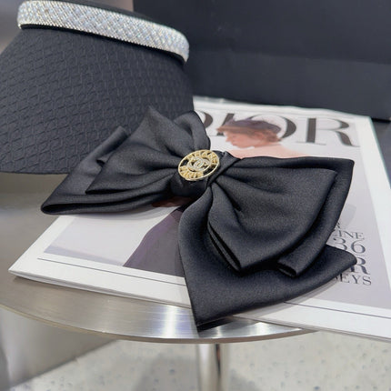 CHANEL 26S HEADBAND IN BLACK SATIN 503079