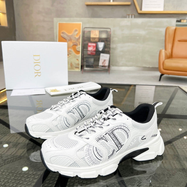 CD CHRONO SNEAKER WHITE MESH FABRIC