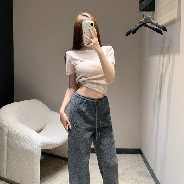 MIUMIU WIDE-LEG PANTS STYLE 657