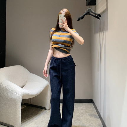 MIUMIU WIDE-LEG PANTS STYLE 656