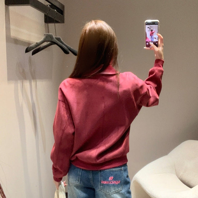 HERMES 25S SUEDE JACKET 385