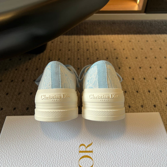 DIOR 26S LOW-TOP SNEAKER 50MM IN LIGHT BLUE OBLIQUE EMBROIDERED CANVAS