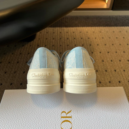 DIOR 26S LOW-TOP SNEAKER 50MM IN LIGHT BLUE OBLIQUE EMBROIDERED CANVAS