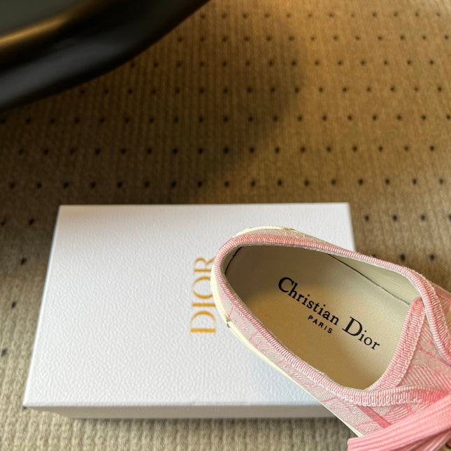 DIOR 26S LOW-TOP SNEAKER 50MM IN LIGHT PINK OBLIQUE EMBROIDERED CANVAS