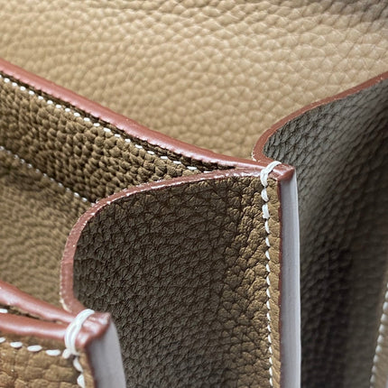 SAC A DEPECHES LIGHT 38 IN ELEZAN TOGO CALFSKIN