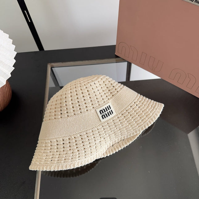 MIUMIU 26S CROCHET BUCKET HAT 339415