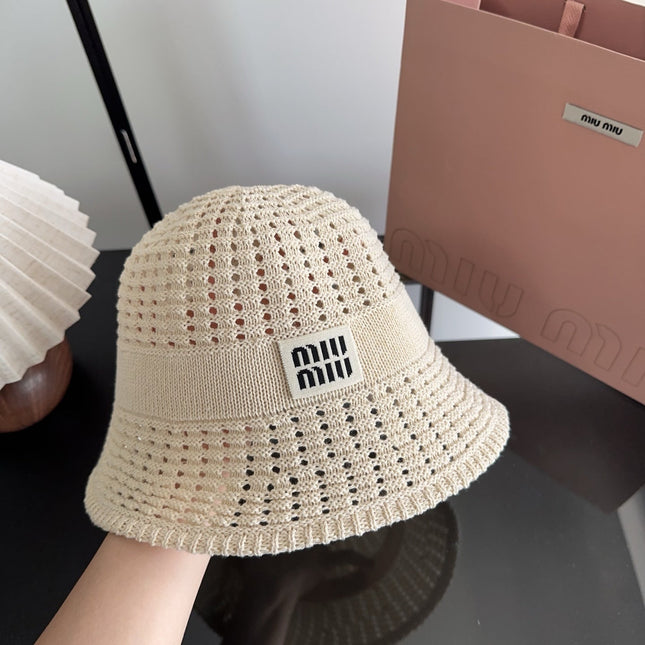 MIUMIU 26S CROCHET BUCKET HAT 339415
