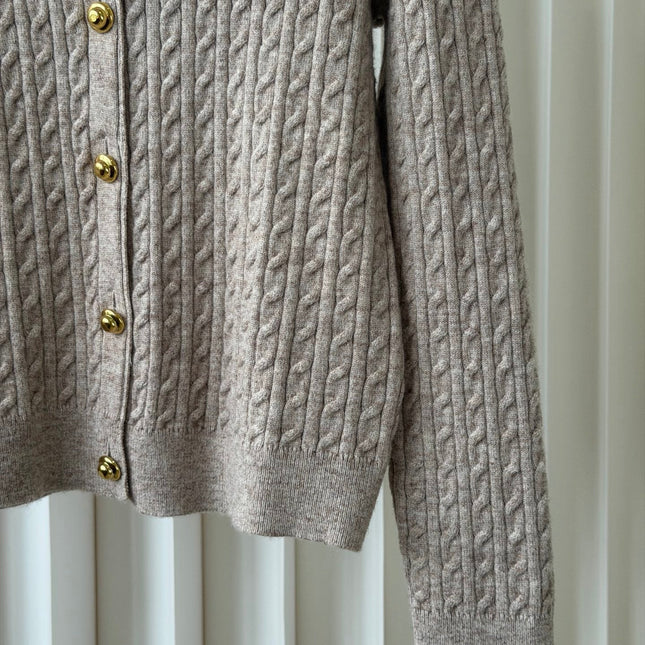 MIUMIU 26S COLLAR KNIT CARDIGAN 1574