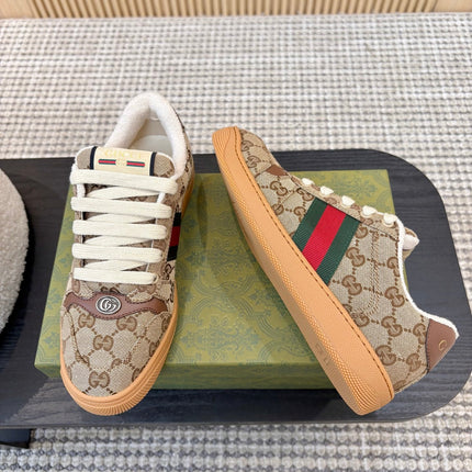 GUCCI 26S SNEAKERS IN BROWN GG CANVAS