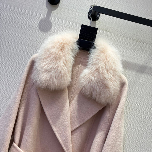MAX MARA 25S DOUBLE-FACED CASHMERE COAT 056