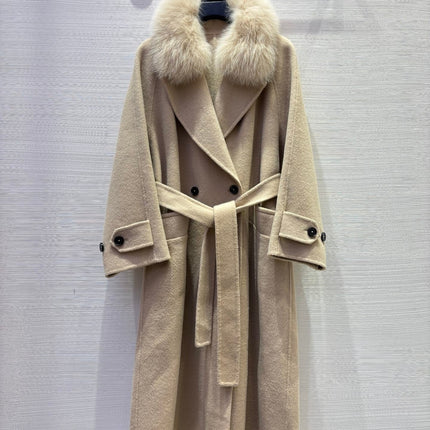 MAX MARA 25S DOUBLE-FACED CASHMERE COAT 055