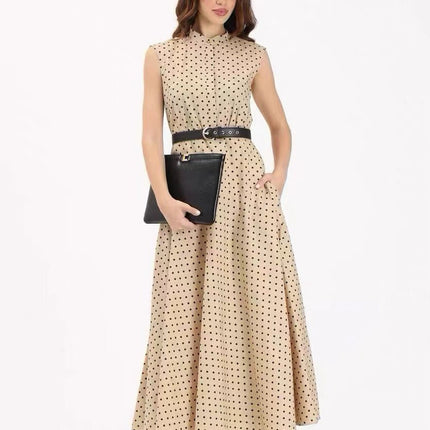 MAXMARA 26S SLEEVELESS MAXI DRESS 258