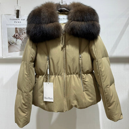 MAXMARA 26S FUR-TRIMMED PUFFER JACKET 297