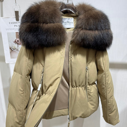 MAXMARA 26S FUR-TRIMMED PUFFER JACKET 297