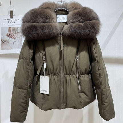 MAXMARA 26S FUR-TRIMMED PUFFER JACKET 298