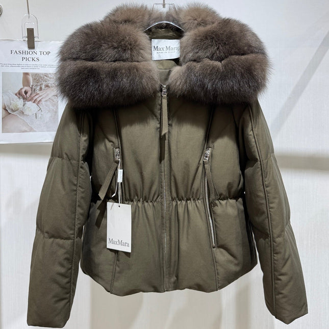 MAXMARA 26S FUR-TRIMMED PUFFER JACKET 298