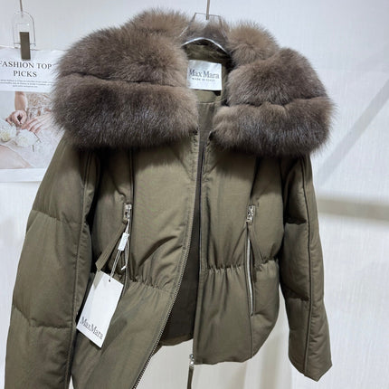 MAXMARA 26S FUR-TRIMMED PUFFER JACKET 298