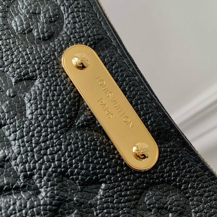 LIV POCHETTE BAG 24 IN BLACK MONOGRAM EMPREINTE LEATHER