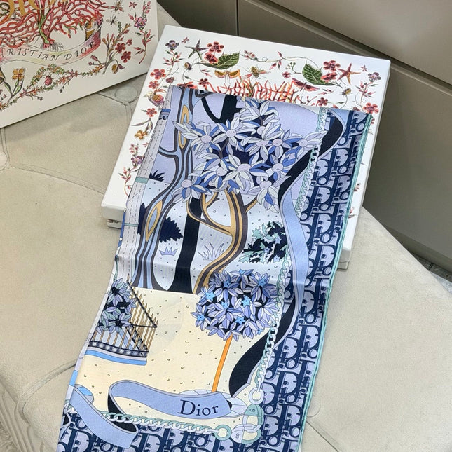 DIOR 26S SCARF 90CM IN SILK 311992