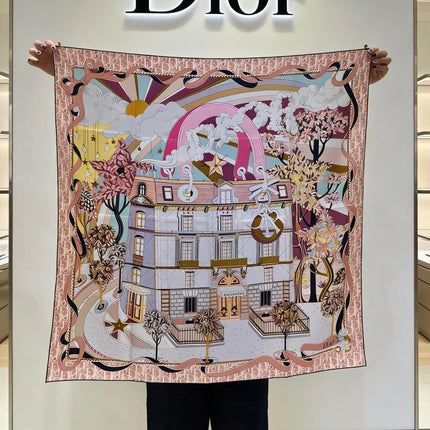 DIOR 26S SCARF 90CM IN SILK 311991