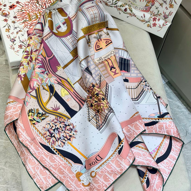 DIOR 26S SCARF 90CM IN SILK 311991
