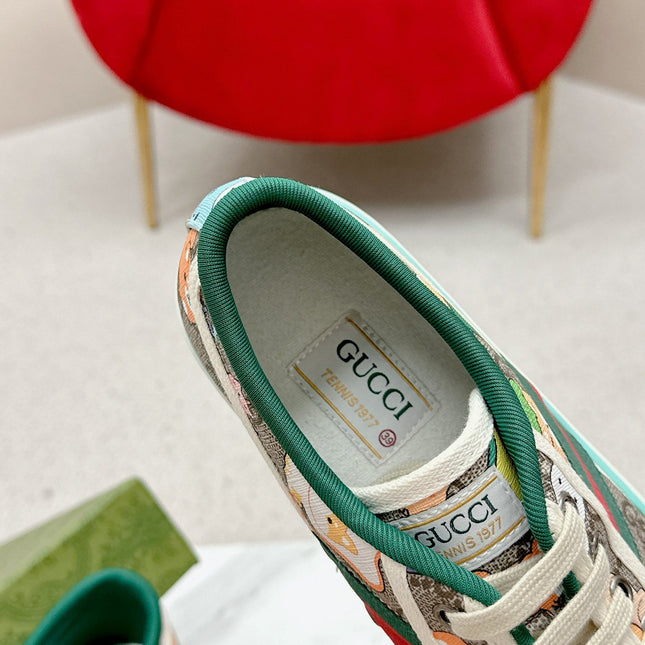 GUCCI 26S LOW TOP SNEAKERS IN MULTICOLOR CANVAS STYLE 24