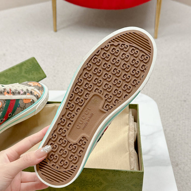 GUCCI 26S LOW TOP SNEAKERS IN MULTICOLOR CANVAS STYLE 24