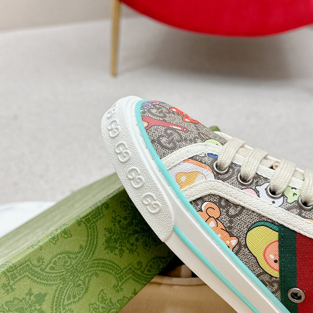 GUCCI 26S LOW TOP SNEAKERS IN MULTICOLOR CANVAS STYLE 24