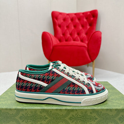 GUCCI 26S LOW TOP SNEAKERS IN MULTICOLOR CANVAS STYLE 21