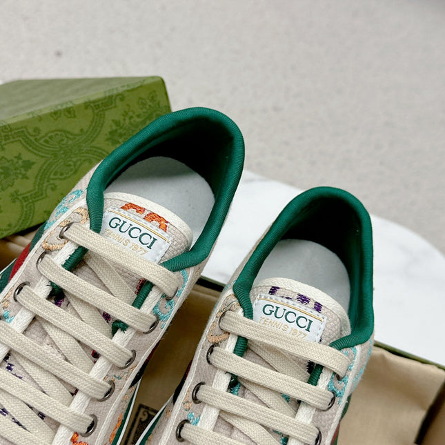 GUCCI 26S LOW TOP SNEAKERS IN MULTICOLOR CANVAS STYLE 07