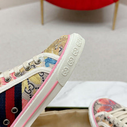 GUCCI 26S LOW TOP SNEAKERS IN MULTICOLOR CANVAS STYLE 13