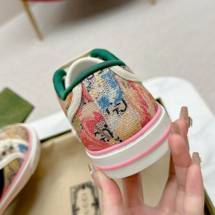 GUCCI 26S LOW TOP SNEAKERS IN MULTICOLOR CANVAS STYLE 13