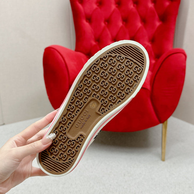 GUCCI 26S LOW TOP SNEAKERS IN MULTICOLOR CANVAS STYLE 13