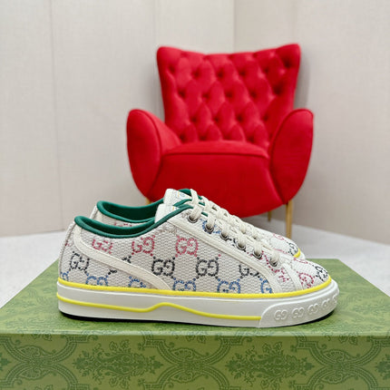 GUCCI 26S LOW TOP SNEAKERS IN MULTICOLOR CANVAS STYLE 16