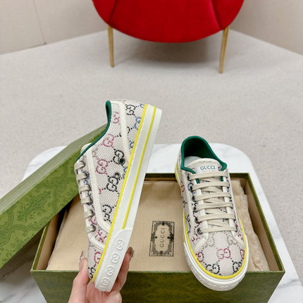 GUCCI 26S LOW TOP SNEAKERS IN MULTICOLOR CANVAS STYLE 16