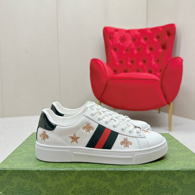 GUCCI 26S LOW TOP SNEAKERS IN WHITE CALFSKIN STYLE 01