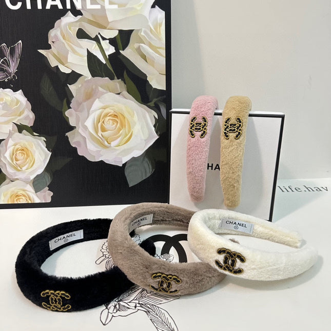 BLACK SHEARLING HEADBAND 151385