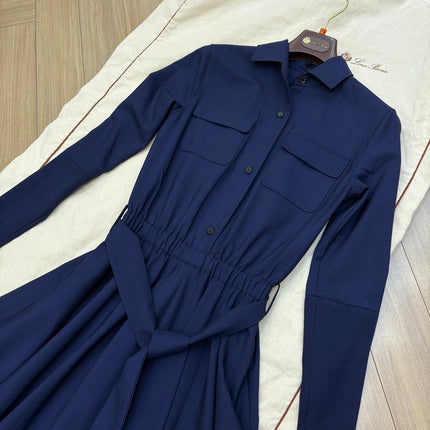 LORO PIANA 26S MAXI SHIRT DRESS 938