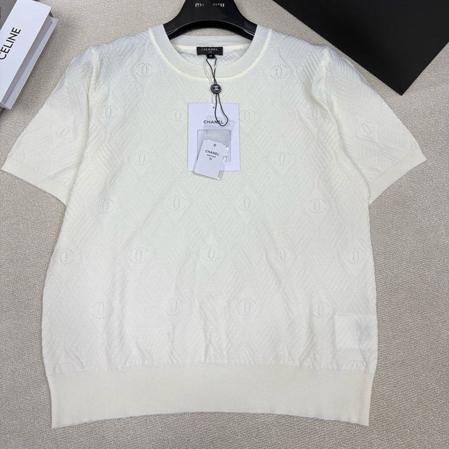 DIOR 26S SHORT-SLEEVE KNIT SWEATER 1402