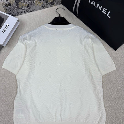 DIOR 26S SHORT-SLEEVE KNIT SWEATER 1402