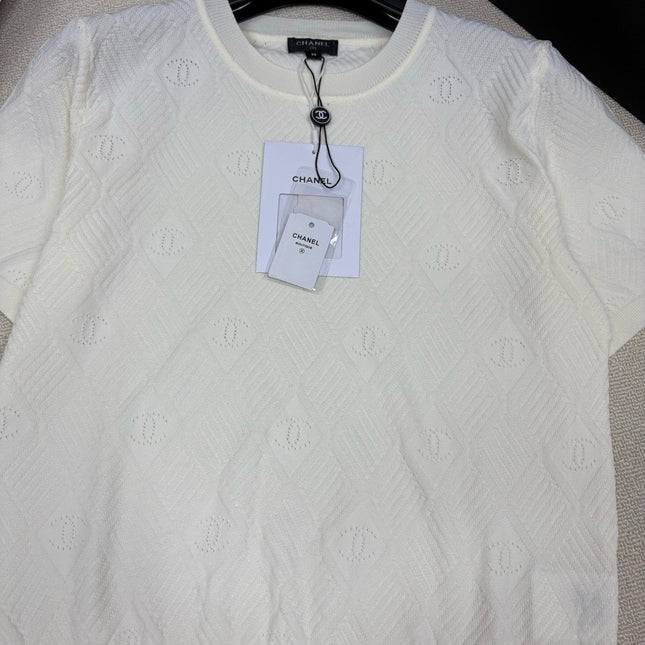 DIOR 26S SHORT-SLEEVE KNIT SWEATER 1402